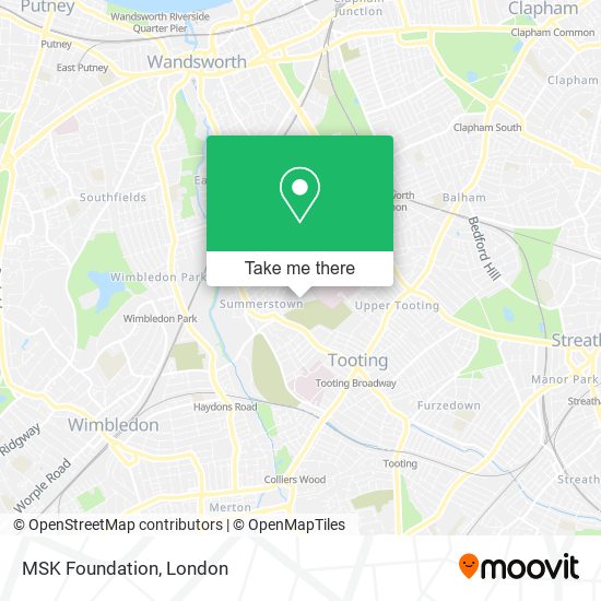 MSK Foundation map