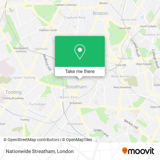 Nationwide Streatham map