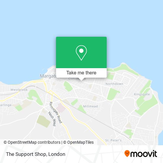 The Support Shop map