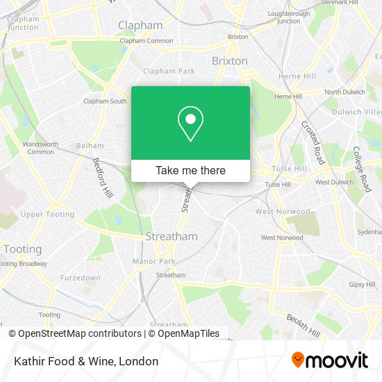 Kathir Food & Wine map