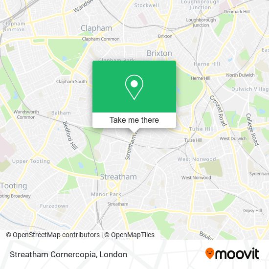 Streatham Cornercopia map