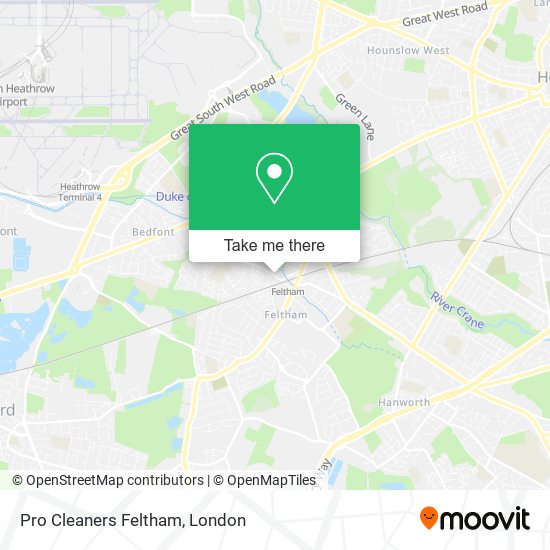 Pro Cleaners Feltham map