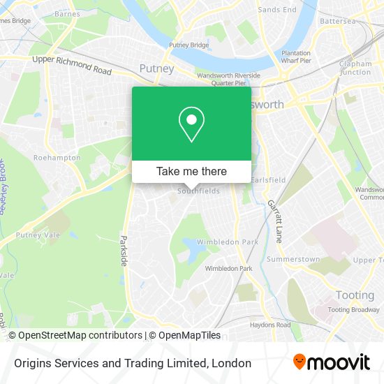 Origins Services and Trading Limited map