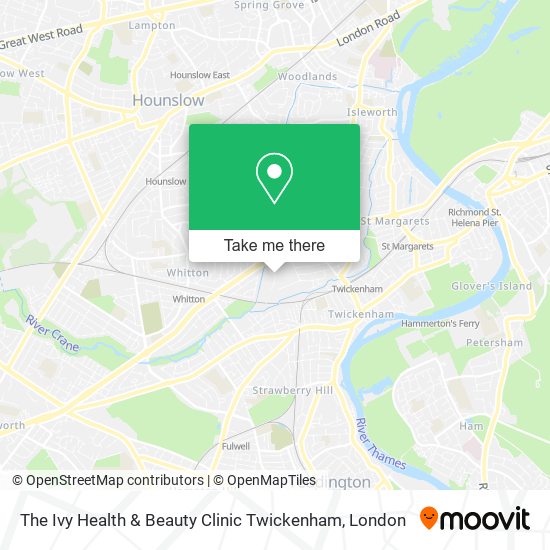 The Ivy Health & Beauty Clinic Twickenham map