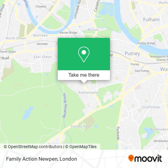 Family Action Newpen map