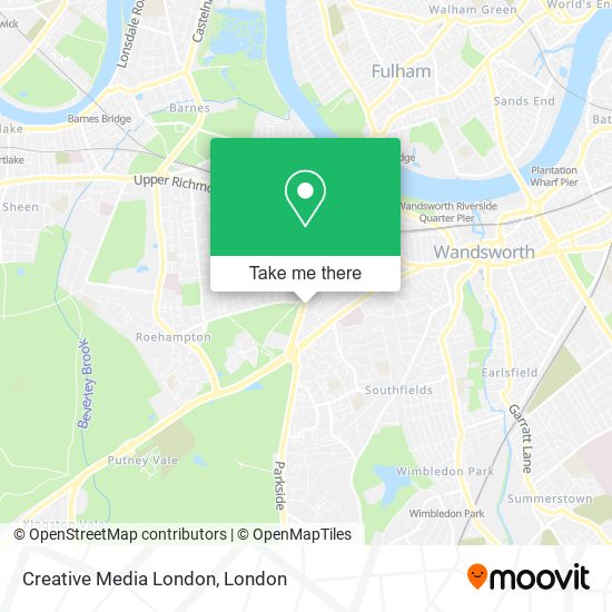 Creative Media London map