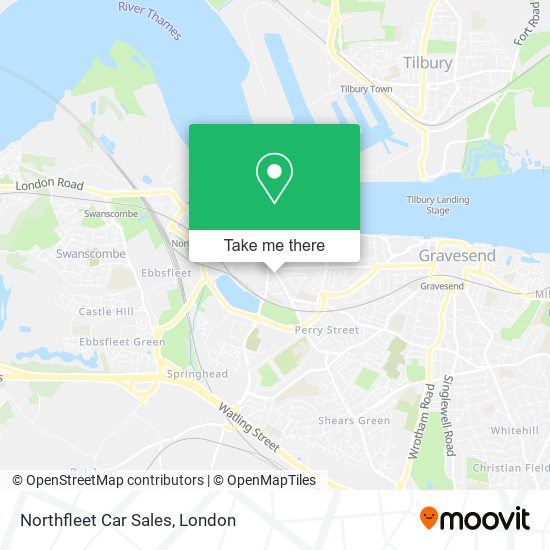 Northfleet Car Sales map