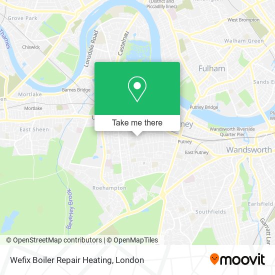 Wefix Boiler Repair Heating map