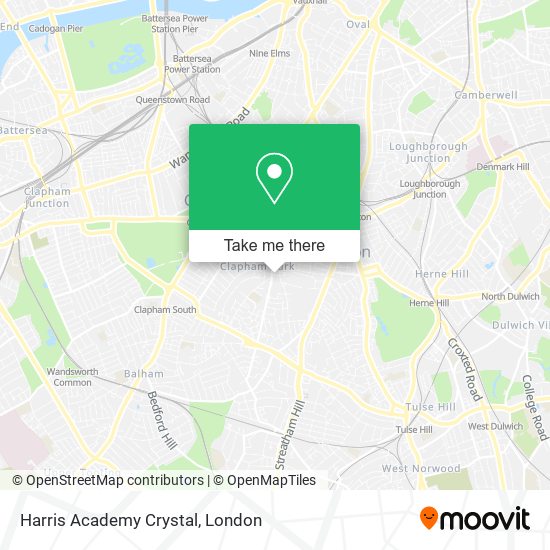 Harris Academy Crystal map