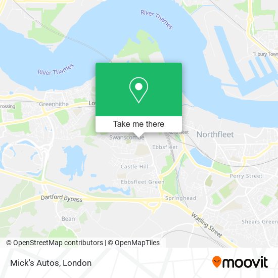 Mick's Autos map