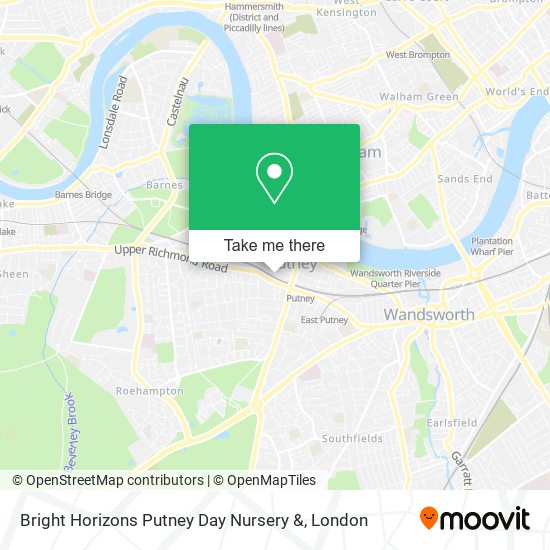 Bright Horizons Putney Day Nursery & map