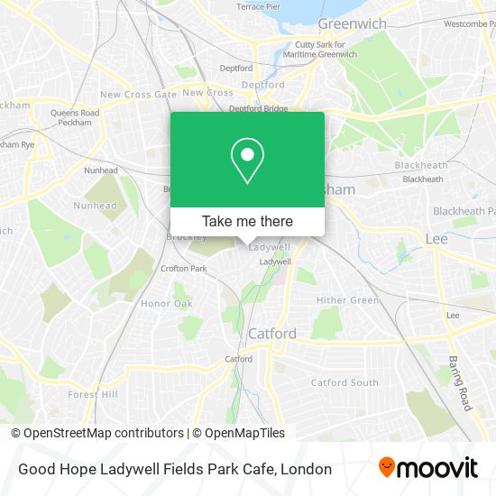 Good Hope Ladywell Fields Park Cafe map