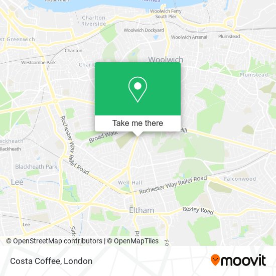 Costa Coffee map