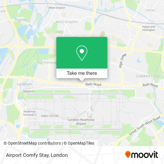 Airport Comfy Stay map