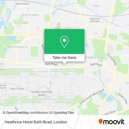 Heathrow Hotel Bath Road map