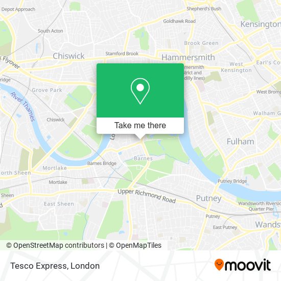 Tesco Express map