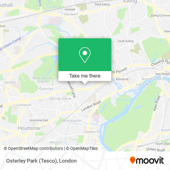 Osterley Park (Tesco) map