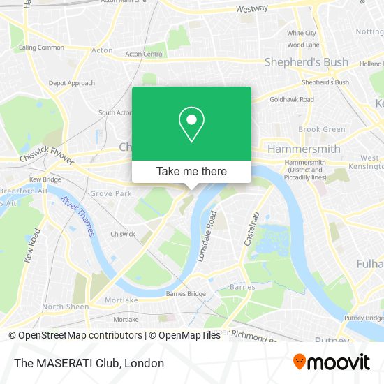 The MASERATI Club map