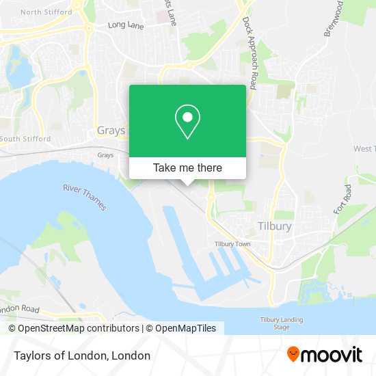 Taylors of London map