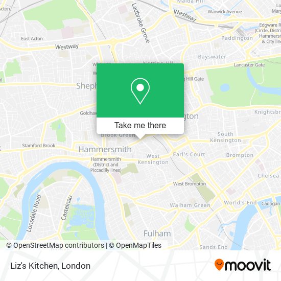 Liz's Kitchen map