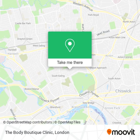 How to get to The Body Boutique Clinic in South Ealing by Bus