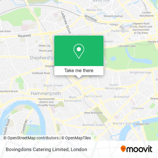 Bovingdons Catering Limited map