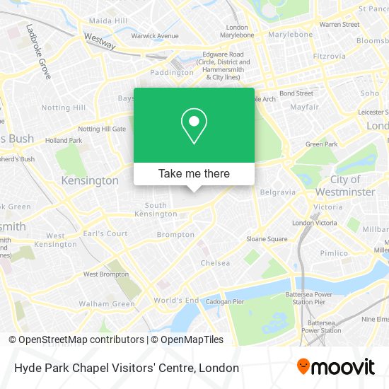 Hyde Park Chapel Visitors' Centre map
