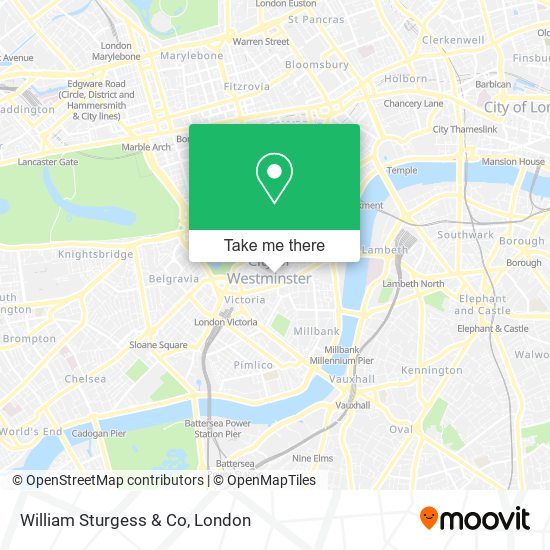 William Sturgess & Co map