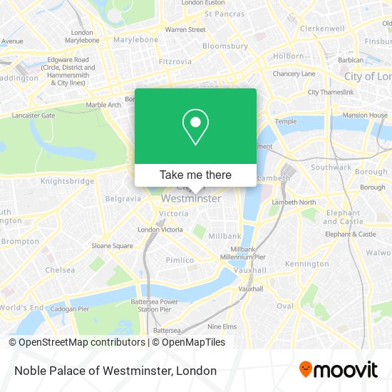 Noble Palace of Westminster map