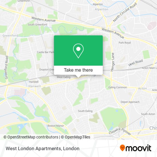 West London Apartments map