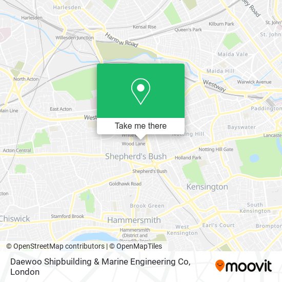 Daewoo Shipbuilding & Marine Engineering Co map