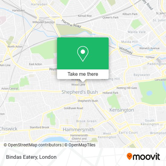 Bindas Eatery map