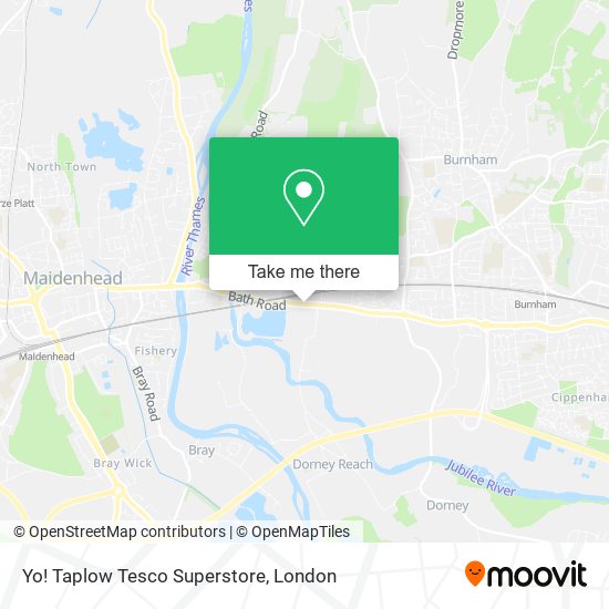 Yo! Taplow Tesco Superstore map