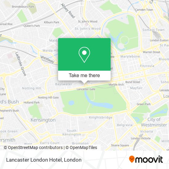 Lancaster London Hotel map