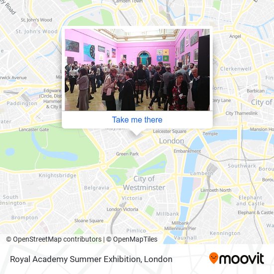 Royal Academy Summer Exhibition map