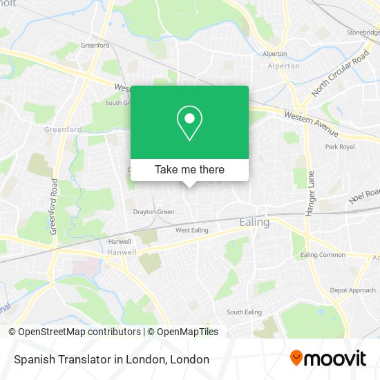 Spanish Translator in London map