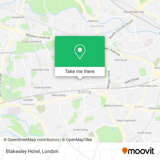 Blakesley Hotel map