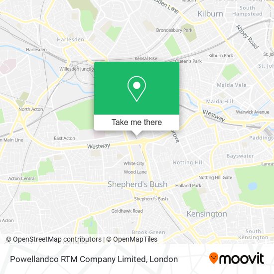 Powellandco RTM Company Limited map