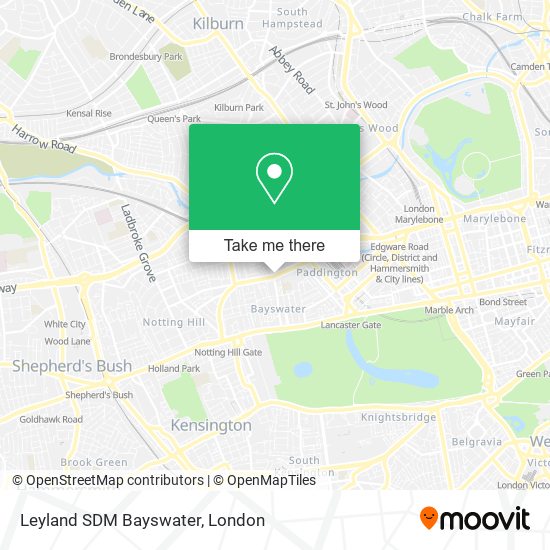 Leyland SDM Bayswater map
