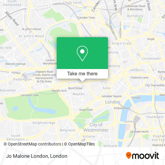 Jo Malone London map