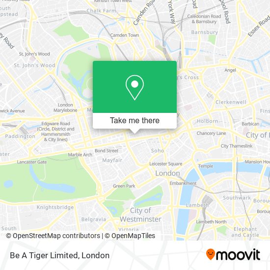 Be A Tiger Limited map