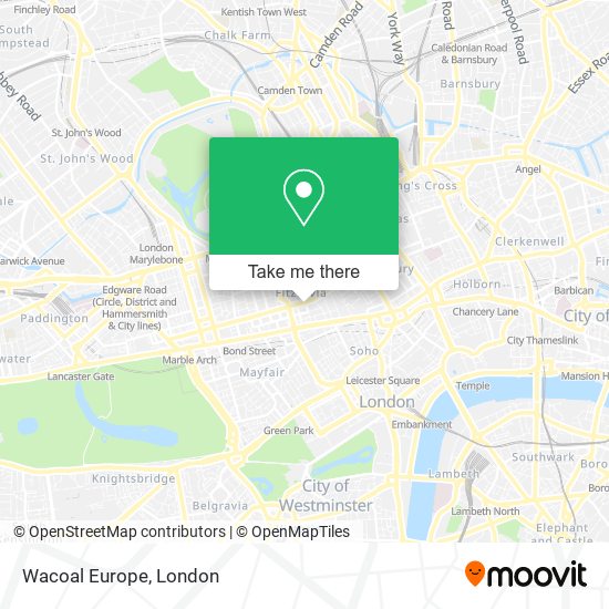 Wacoal Europe map