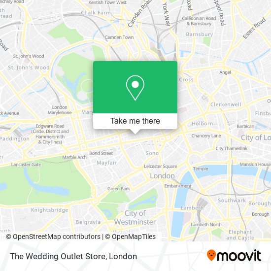 The Wedding Outlet Store map