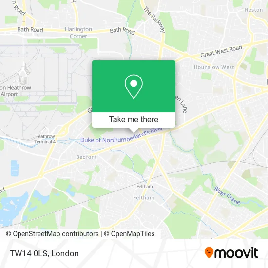 How to Get to TW14 0LS in Feltham by Bus, Train or Tube?
