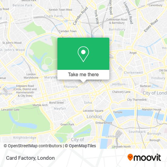 Card Factory map