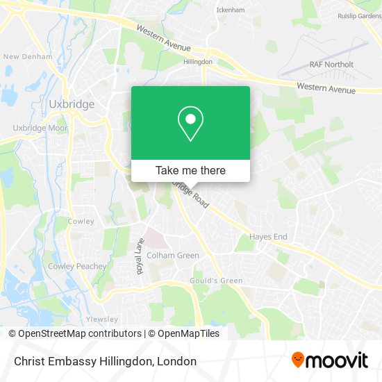 Christ Embassy Hillingdon map