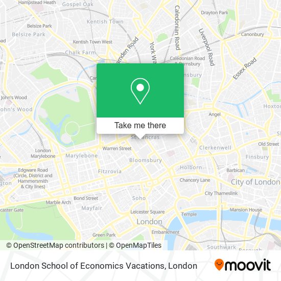 London School of Economics Vacations map