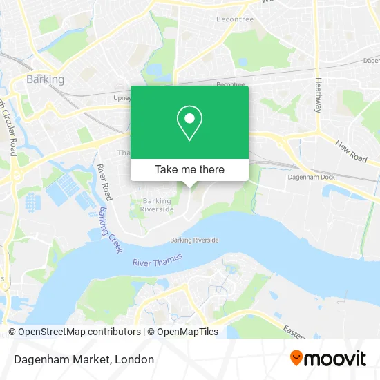 Dagenham Market map