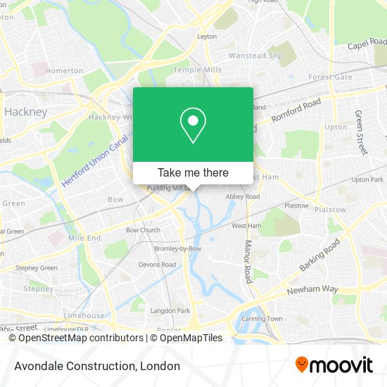 Avondale Construction map
