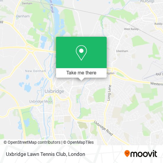 Uxbridge Lawn Tennis Club map